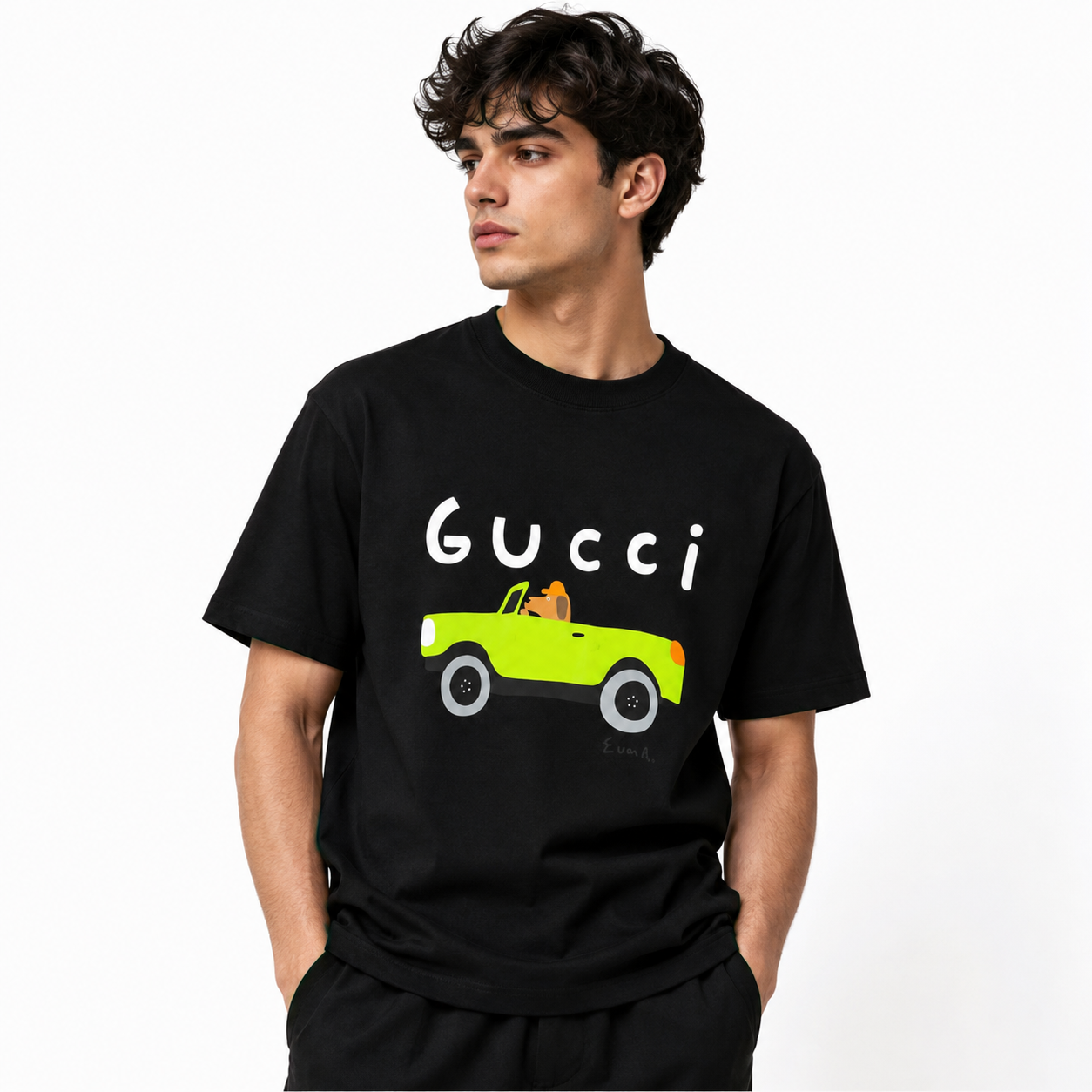 G.U.C.C.I Convertible Graphic T-Shirt